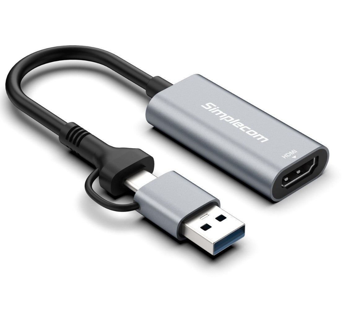 Simplecom DA306C USB 3.0 and USB-C to HDMI Video Card Adapter Full HD 1080p Simplecom DA306C USB 3.0 and USB-C to HDMI Video Card Adapter Full HD 1080p